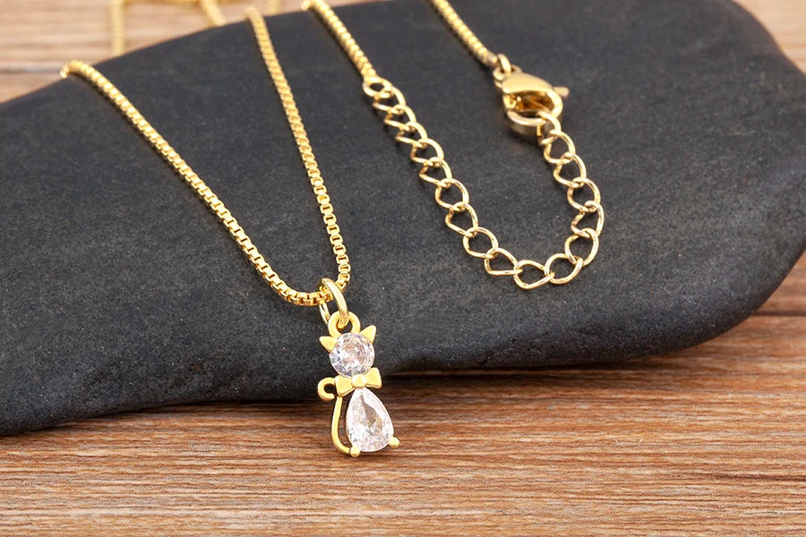 Aesthetic Cat Charm Necklace