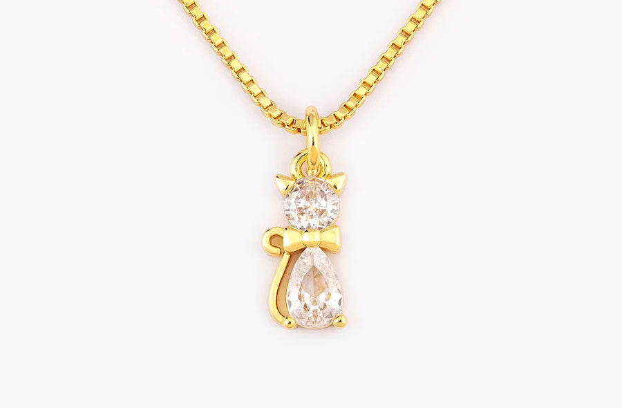 Aesthetic Cat Charm Necklace