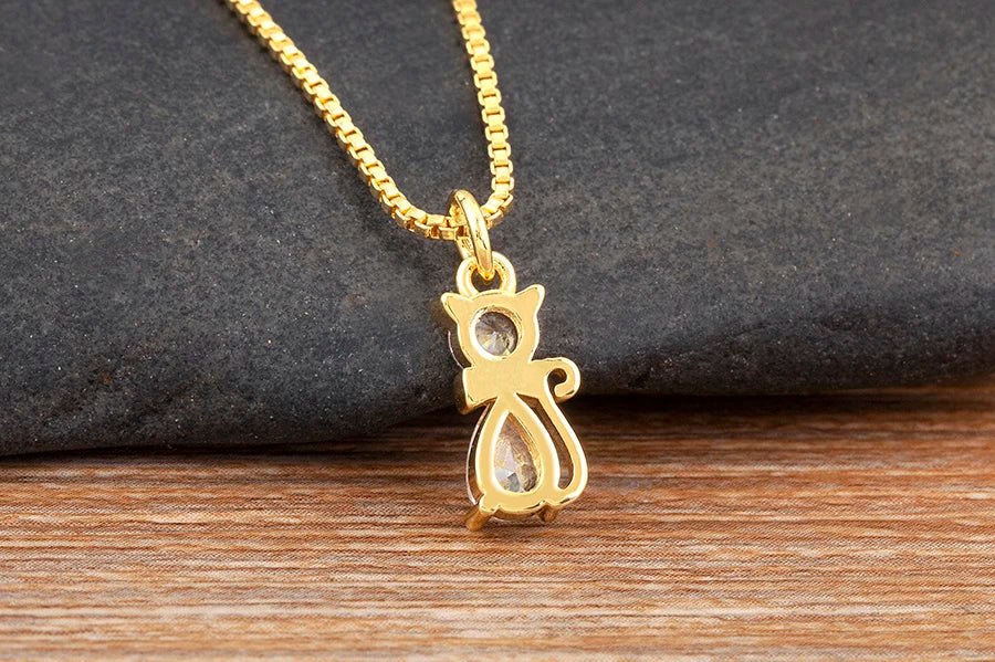 Aesthetic Cat Charm Necklace