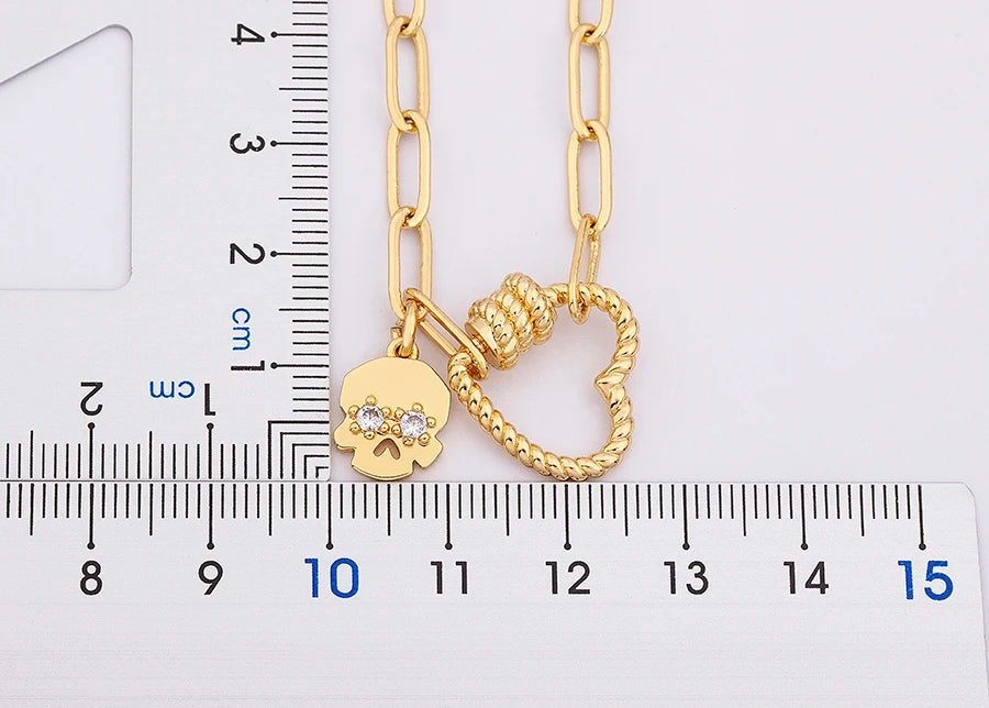 Nidin Light Luxury Classic Charm Heart Bracelet for Women Shiny Princess Cut Cubic Zircon CZ Pendant Bangles Copper Jewelry Gift