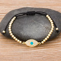 Nidin Hamsa Hand Evil Eye Copper Beads Adjustable Bracelet Lucky Braided Rope Bracelet 5 Styles For Women Men Party Jewelry