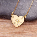 Elegant Gold Heart Pendant Necklace