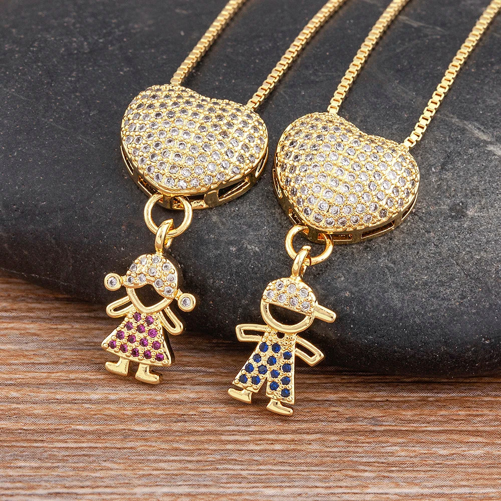 Crystal Heart Pendant Necklace