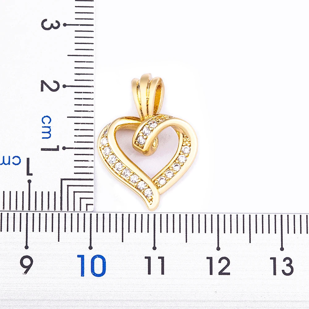 Spiral Heart Pendant Necklace