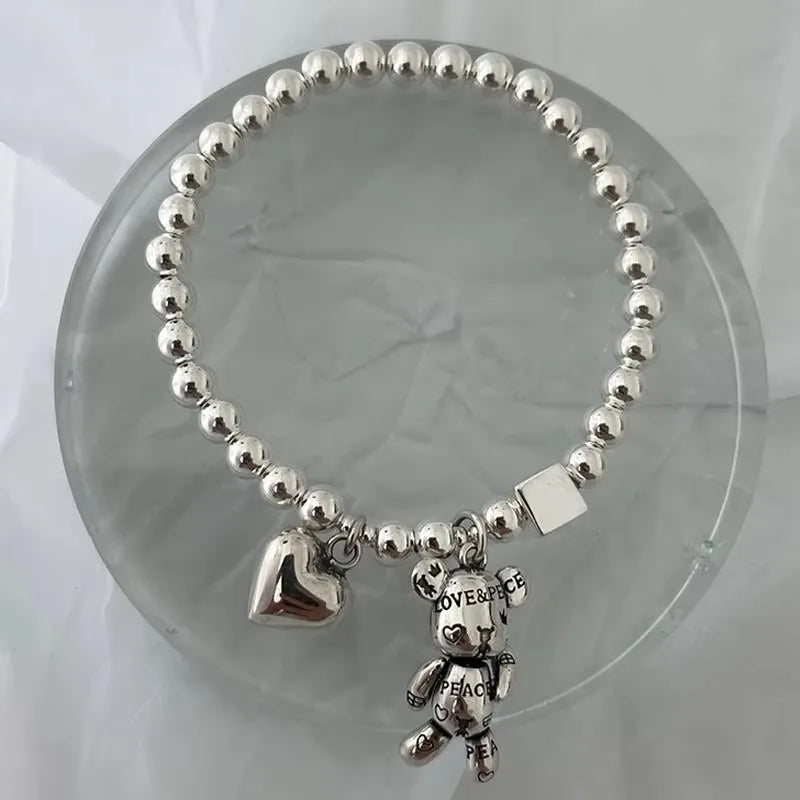 925 Silver Teddy Bracelet