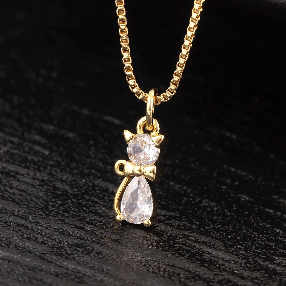 Aesthetic Cat Charm Necklace