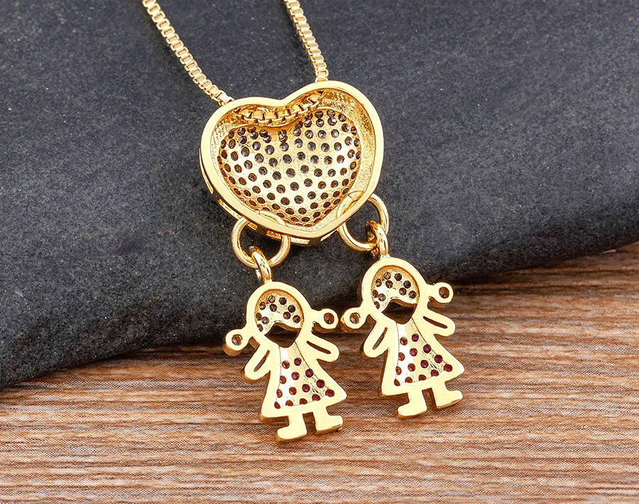 Crystal Heart Pendant Necklace
