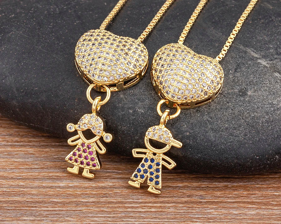 Crystal Heart Pendant Necklace