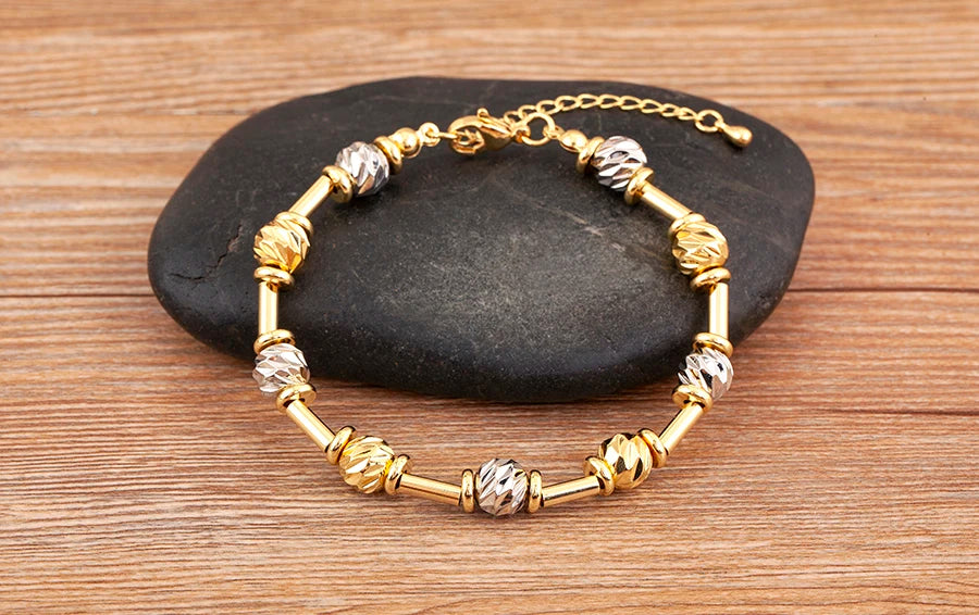 Luxury Copper Ball Bead Bracelet