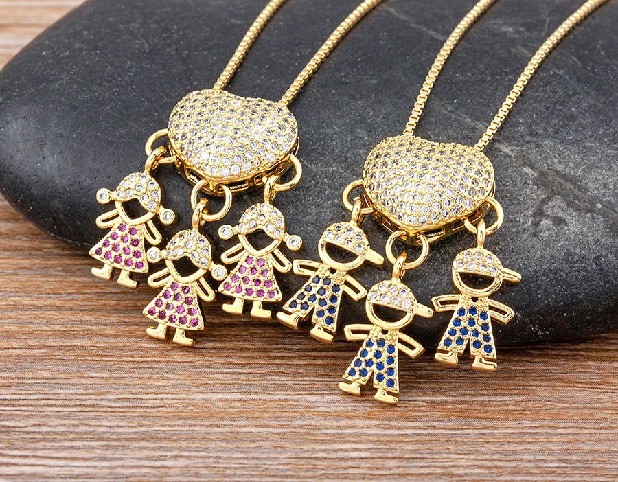 Crystal Heart Pendant Necklace