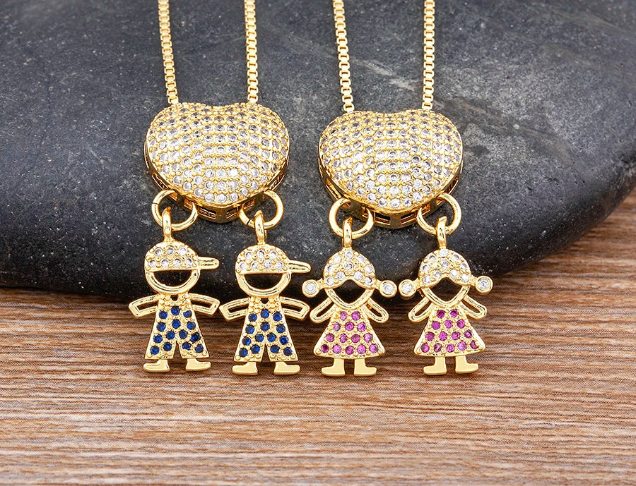 Crystal Heart Pendant Necklace