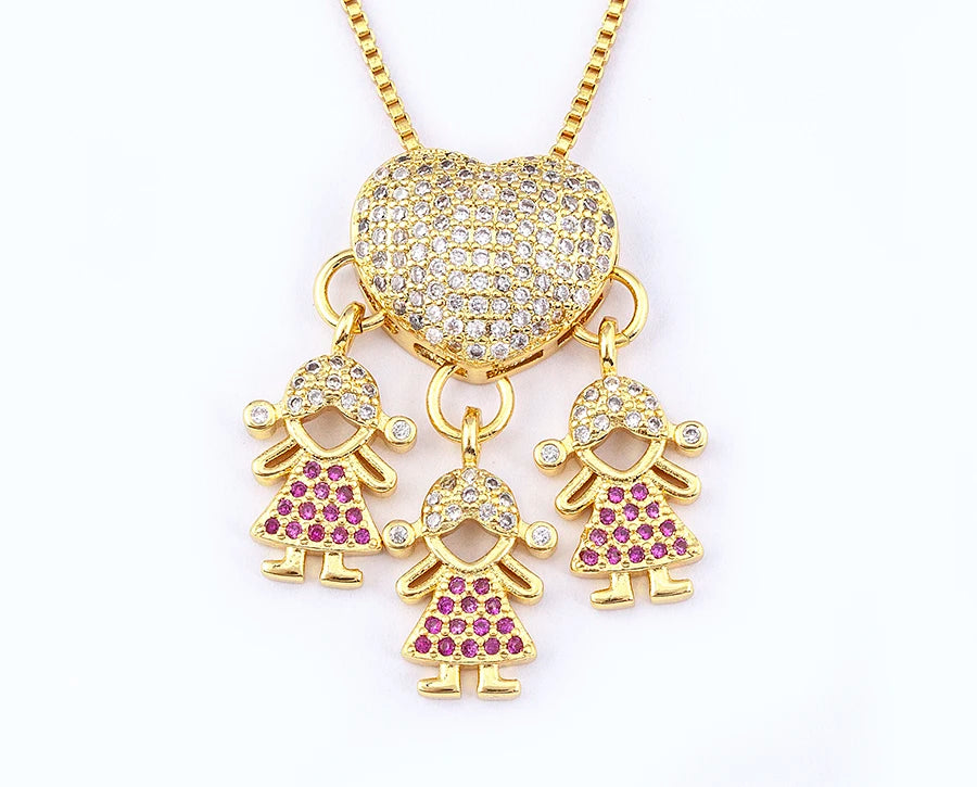 Crystal Heart Pendant Necklace