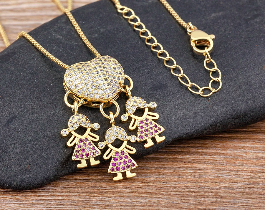 Crystal Heart Pendant Necklace