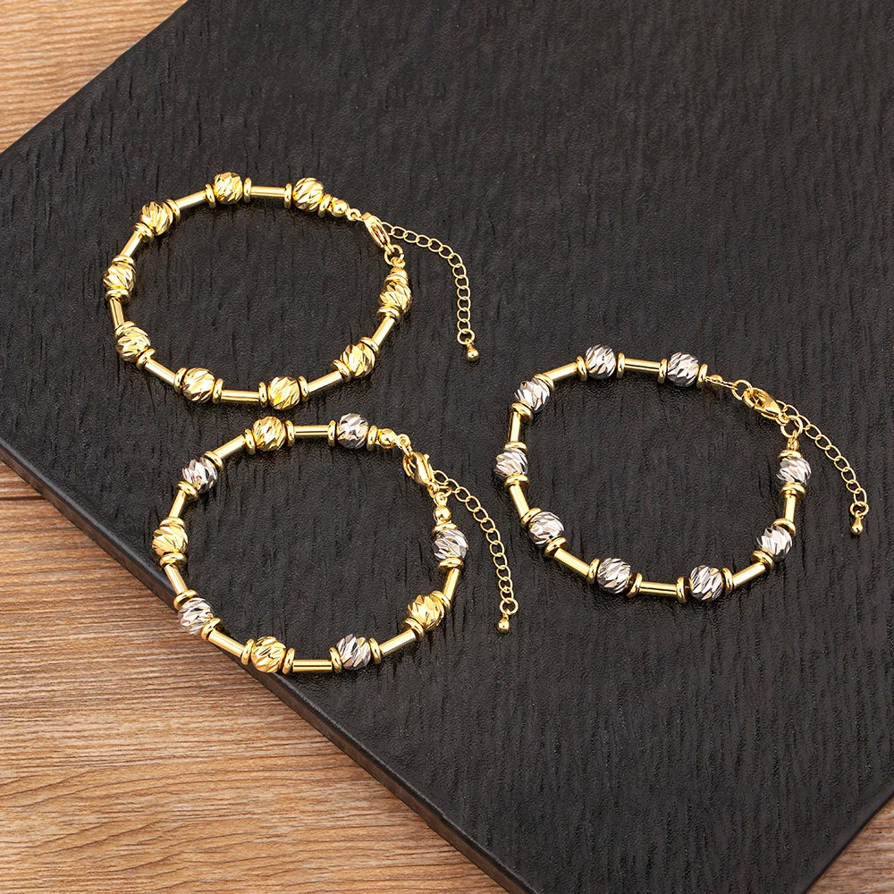 Luxury Copper Ball Bead Bracelet