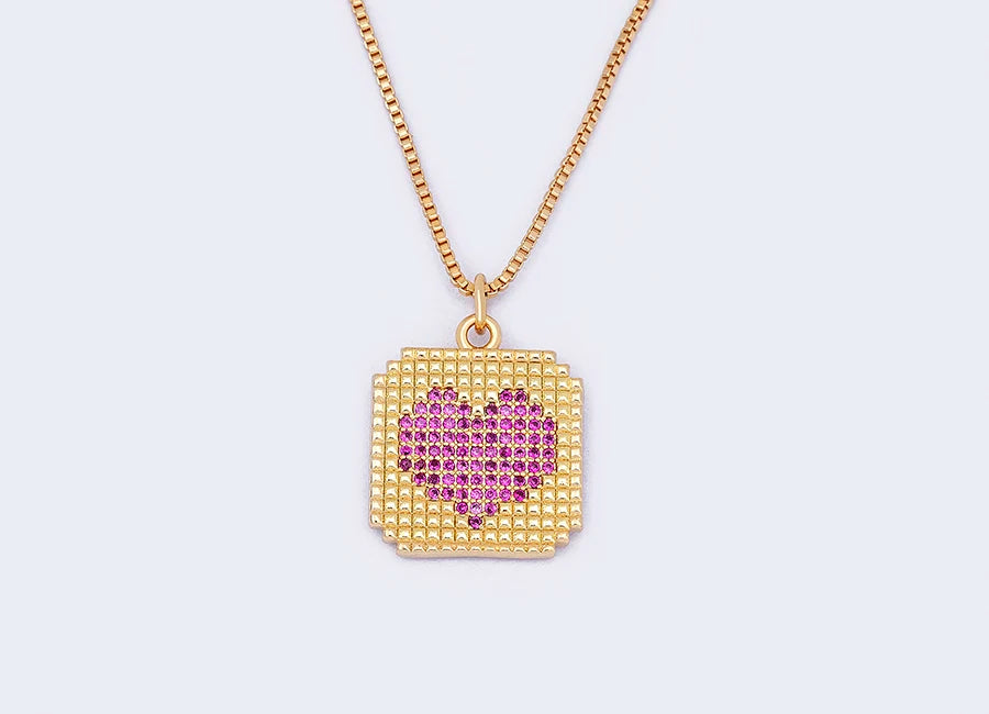 Elegant Gold Heart Pendant Necklace