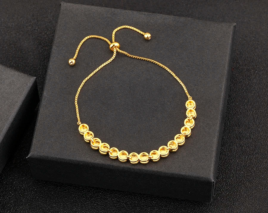Nidin Luxury Men 4 Colors Evil Eye Beads Chain Bracelets Bangles Adjustable Party Wedding Elegant  Jewelry Gift For Female Male