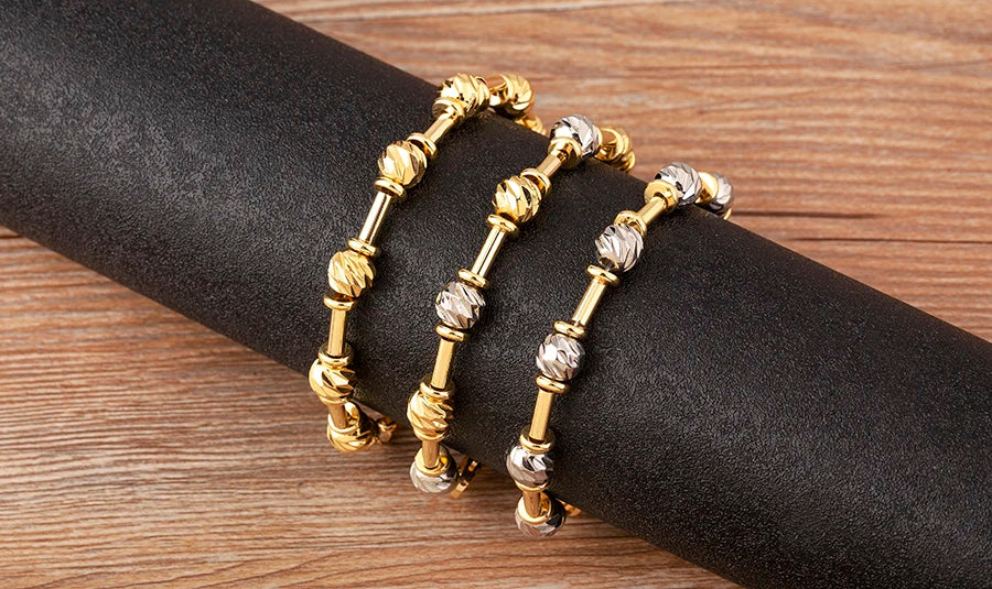Luxury Copper Ball Bead Bracelet
