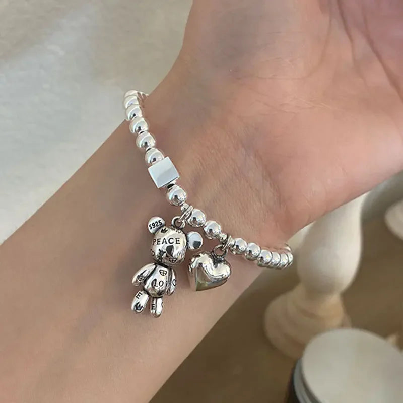 925 Silver Teddy Bracelet