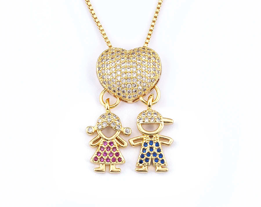 Crystal Heart Pendant Necklace