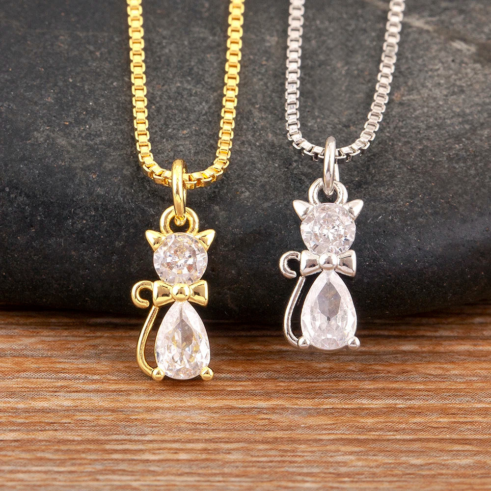 Aesthetic Cat Charm Necklace