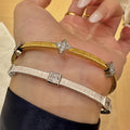 Brushed Rhombus Bangle