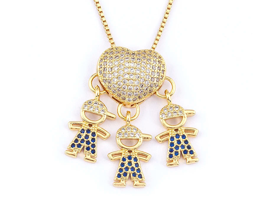 Crystal Heart Pendant Necklace