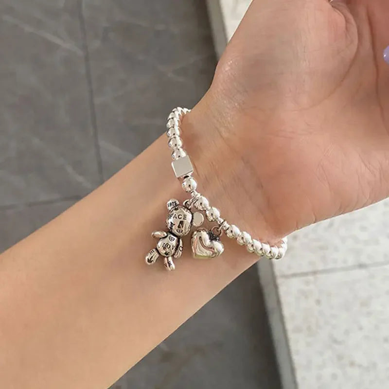 925 Silver Teddy Bracelet