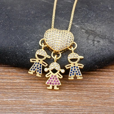 Crystal Heart Pendant Necklace