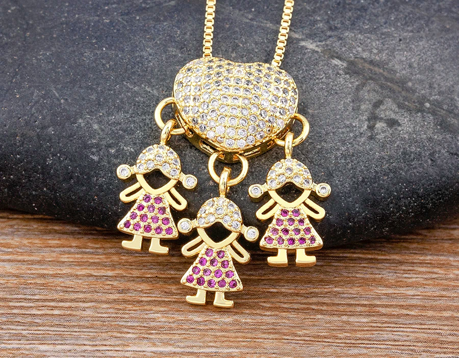 Crystal Heart Pendant Necklace