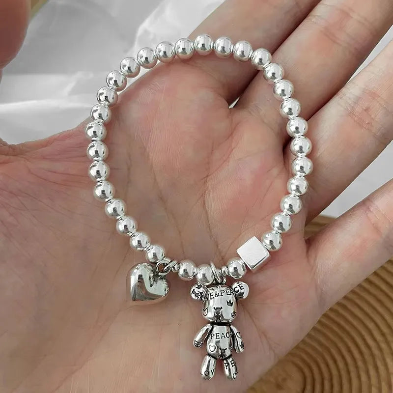 925 Silver Teddy Bracelet