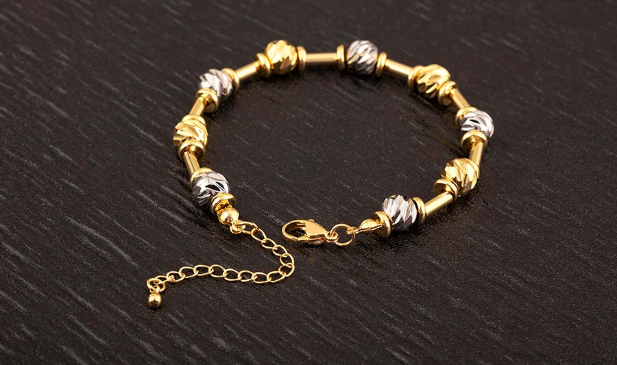 Luxury Copper Ball Bead Bracelet