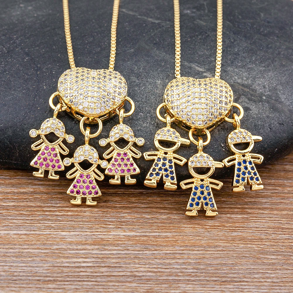 Crystal Heart Pendant Necklace