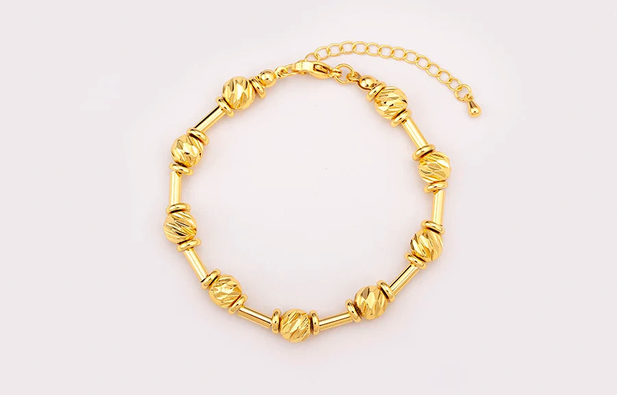 Luxury Copper Ball Bead Bracelet