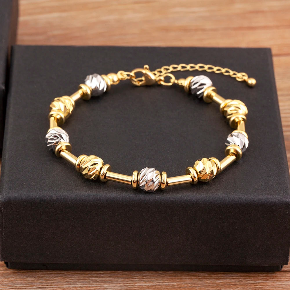 Luxury Copper Ball Bead Bracelet