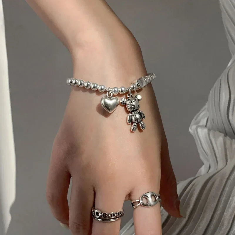 925 Silver Teddy Bracelet