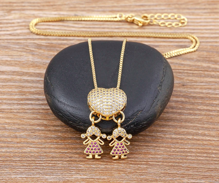 Crystal Heart Pendant Necklace