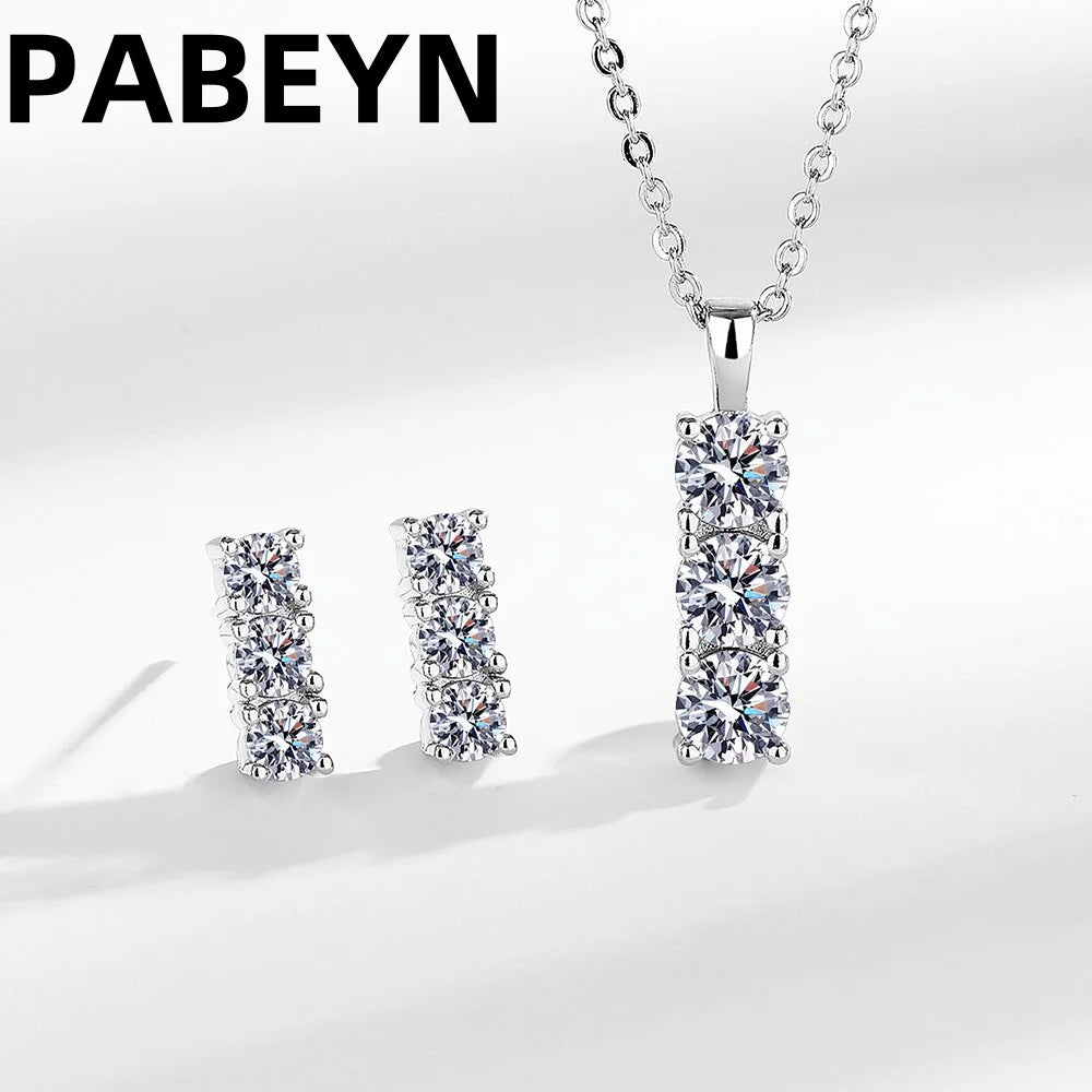 925 Silver Diamond-Style Set