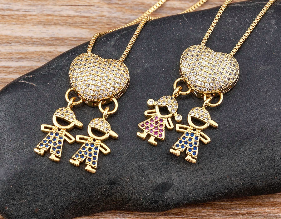 Crystal Heart Pendant Necklace