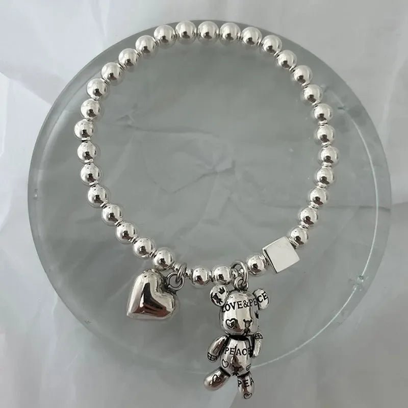 925 Silver Teddy Bracelet