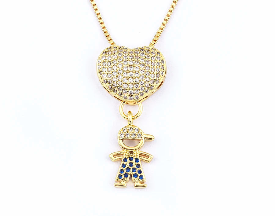 Crystal Heart Pendant Necklace