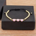 Nidin Adjustable Handmade Braided String Bracelet Women Men Turkish Evil Eye Heart Shape Bangle Couple Lucky Wedding Jewelry