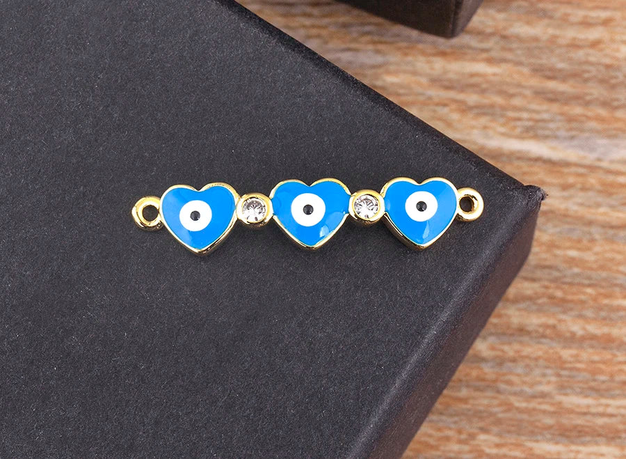 Nidin Adjustable Handmade Braided String Bracelet Women Men Turkish Evil Eye Heart Shape Bangle Couple Lucky Wedding Jewelry