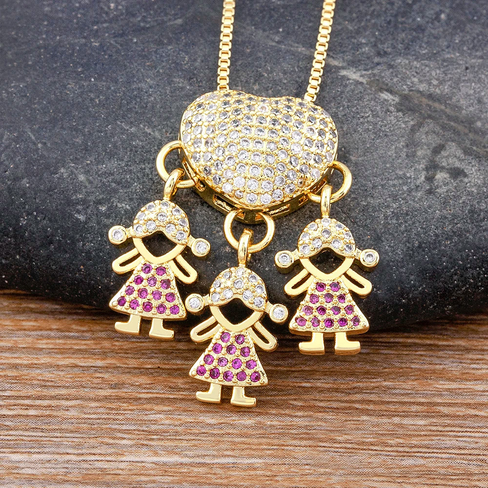 Crystal Heart Pendant Necklace