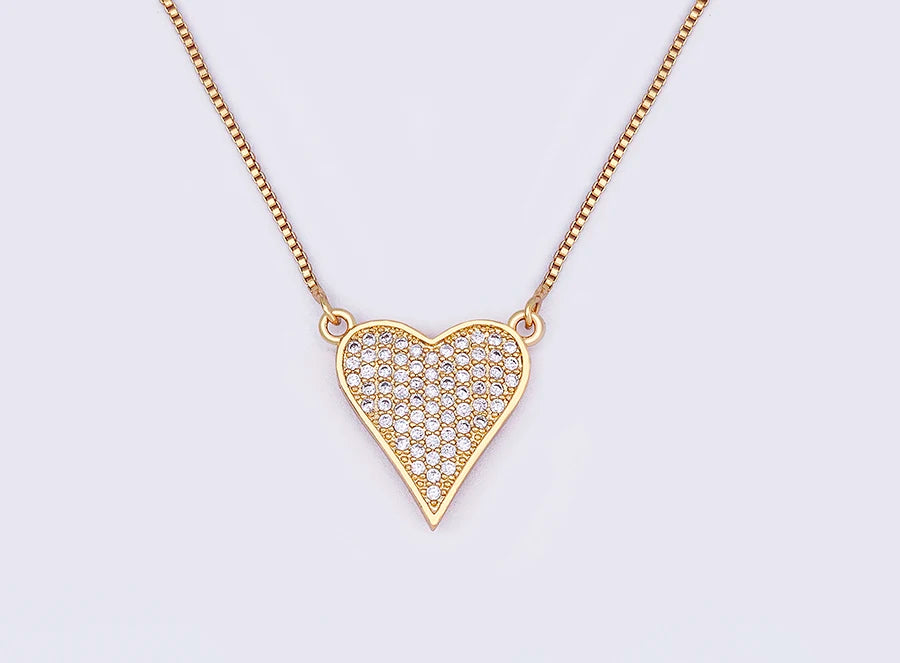Elegant Gold Heart Pendant Necklace