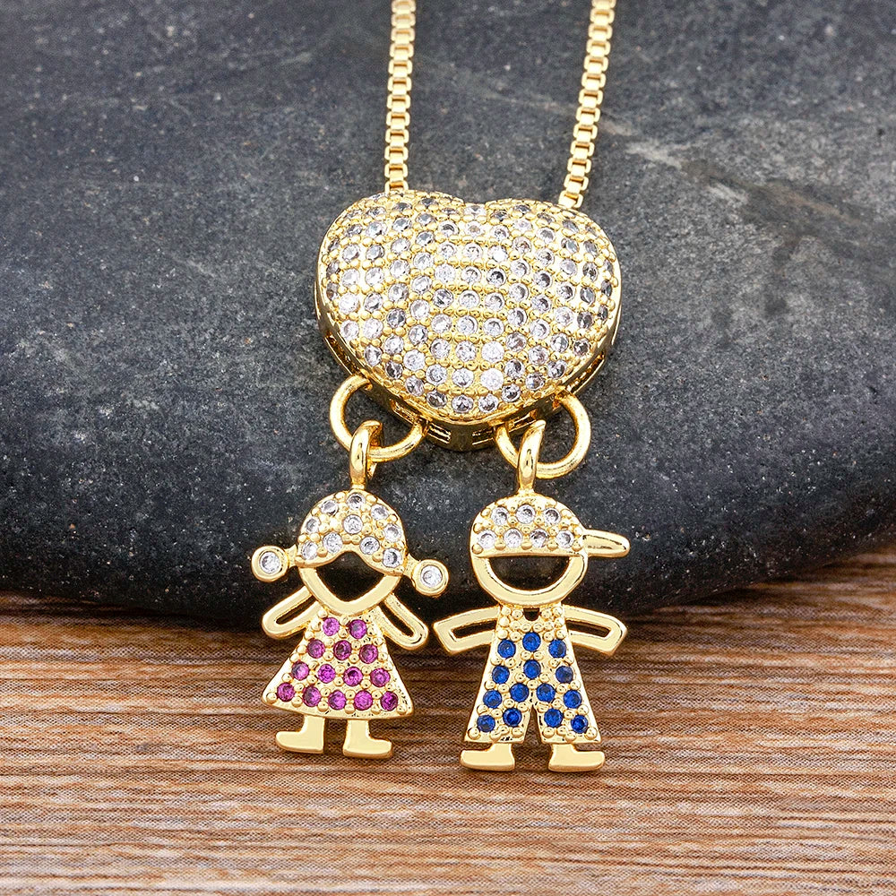 Crystal Heart Pendant Necklace