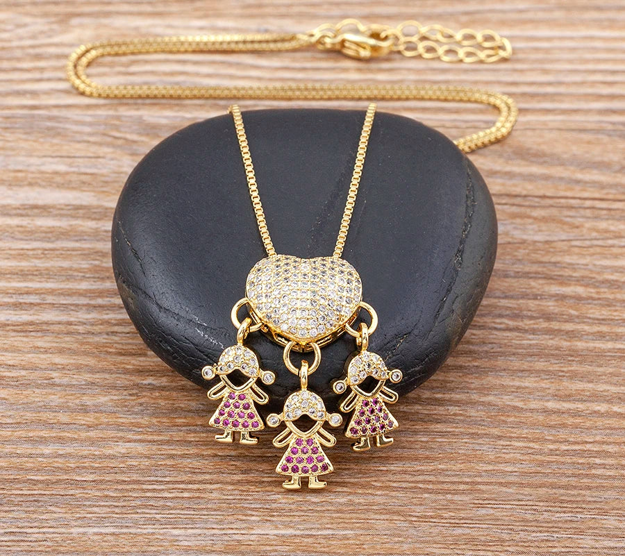 Crystal Heart Pendant Necklace
